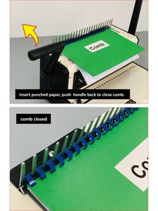Hete Verkoop Kartonnen Boekbindmachine 24 Kam Bindmachines Voor <span class=keywords><strong>F4</strong></span>-papier - Product Image 5