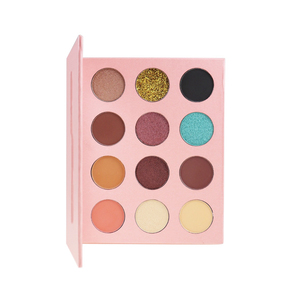 Palette de fards à paupières 12 couleurs - Fards à paupières pressés uniques hautement pigmentés, palette de maquillage OEM/ODM - Product Image 5