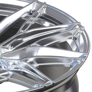 Jantes forgées sur mesure JWYC Factory à cinq branches, 18-22 pouces, 5X112, aluminium poli brossé, haute résistance, légères, nouveau design en maille - Product Image 4