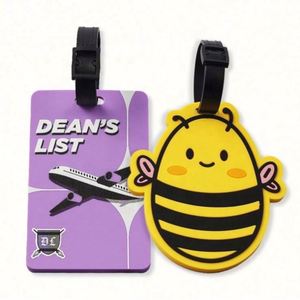 Custom Logo Sublimation <b>Blank</b> Pvc Luggage Tag Strap Plastic Loop - Product Image 1