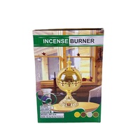 Brûleur d'encens électrique de luxe plaqué or avec motif arabe ajouré, brûleur de Bakhoor à brancher pour la maison, la mosquée et le bureau