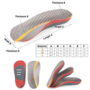 YEBEI Heel coppette fascite plantare con supporto per arco ad assorbimento degli urti soletta per tazze con tacco e ginocchio per alleviare il dolore al tallone <span class=keywords><strong>Tulis</strong></span> - Product Image 2
