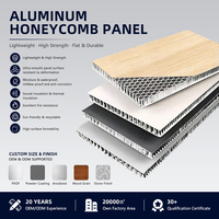 Panneau en nid d'abeille en aluminium de 25 mm, panneau de mur rideau robuste, haute rigidité, revêtement ignifuge A2 pour bâtiments de grande hauteur