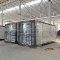 Maison conteneur modulaire préfabriquée extensible à double aile de 20 pieds et 40 pieds, 2 ou 3 chambres, pour habitation familiale, atelier, école et projets d'entrée.