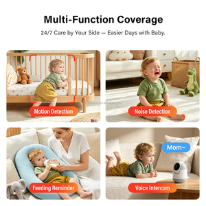 Video <strong>Babyphone</strong> Without WiFi 720P Resolution 5-inch Screen Night Vision &amp; Two-Way Audio - Product Image 4