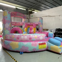 Structure gonflable intérieure pastel adorable pour enfants à vendre