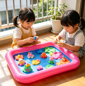 <span class=keywords><strong>Bac</strong></span> à <span class=keywords><strong>sable</strong></span> gonflable coloré pour enfants, pour <span class=keywords><strong>sable</strong></span> spatial, argile, slime, jeu portable, <span class=keywords><strong>piscine</strong></span> à eau - Product Image 6