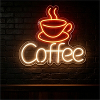 Letrero de Neón Personalizable Multicolor para Exteriores con Impermeabilización IP65, Alimentación por CA, Formas Personalizadas para Cafeterías y Uso Doméstico