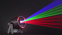 Laser de scène professionnel nouvelle conception 5W RGB pleine couleur avec bande LED pour mariages, bars, discothèques et événements
