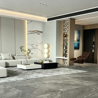 Panneau mural en feuille de marbre imperméable, résistant aux rayures et aux UV, à haute brillance, pour la décoration murale des bureaux et salles de conférence