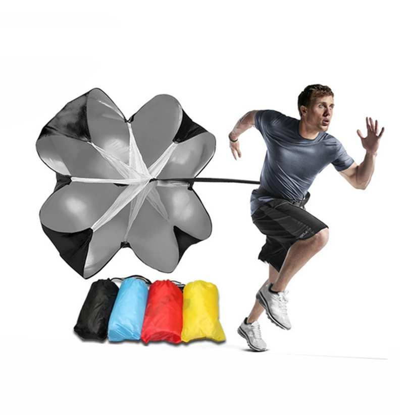 Parachute D'entraînement De Vitesse Pour Course à Pied Et Football - Dimensions 100x150 Cm - Ceinture Réglable - Améliore L'explosivité Et L'accélération
