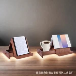 Soporte de escritorio multifuncional de madera para tabletas y teléfonos, soporte universal para oficina - Product Image 3