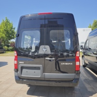 Nouveau minibus de passagers Foton Toano noir, fourgon diesel à toit surélevé et carrosserie longue, bus de transport urbain multi-places, prix de gros pour le marché