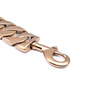 Cadena de perro personalizada, <span class=keywords><strong>collar</strong></span> de perro grande, eslabones cubanos, 316 - Product Image 5