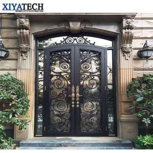 Portes en fer antique XIYATECH, portes d'entrée, portes françaises / Portes en fer forgé de luxe, modèles de portails - Product Image 4