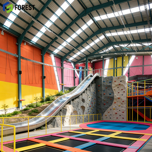 Arena de Trampolines con Estructura de Acero, Recinto de Entretenimiento, Juegos Interactivos Profesionales Modernos, Cancha Modular de Dodgeball - Product Image 1