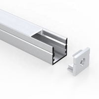 Chaîne transparente en alliage de lumière LED, Extrusion, profil en aluminium, givré au lait, livraison gratuite