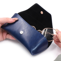 Étui à lunettes classique en PU souple Bestpackaging avec logo en relief, étui à lunettes de soleil, sac de rangement durable pour lunettes optiques, fabrication en usine