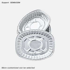 7900ml 450*360*80mm Wegwerp Aluminiumfolie Bakje met Kartonnen Deksel, Robuuste Schaal, Afhaalcontainer, Aluminiumfolie Container - Product Image 1