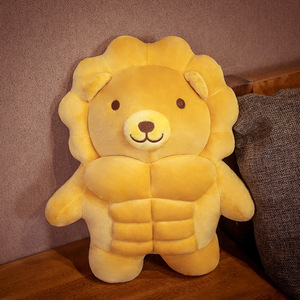Peluche de Oso León Cerdo Musculoso Súper Genial, Divertido Animal de Peluche para Decoración del Hogar y Regalo de Cumpleaños <span class=keywords><strong>Humor</strong></span>ístico - Product Image 1