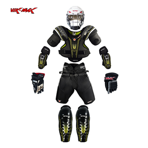 Équipement de protection avancé pour le hockey sur glace : protège-poitrine, protège-épaules, protège-tibias, gants de hockey, armure sportive haut de gamme. - Product Image 2