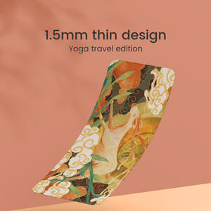 ATHSPO personalizado cuero gamuza grande 188*68cm cuero antideslizante Yoga <span class=keywords><strong>Mate</strong></span>, estera de goma Natural estera de Yoga de alta calidad - Product Image 4