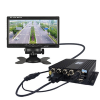 Moniteur HD VGA 7 pouces pour camions et chariots élévateurs, boîte noire DVR, carte SD, MDVR avec enregistrement 1080P, stockage vidéo 4 canaux