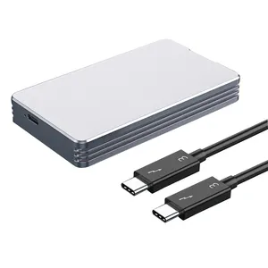 Capa de alumínio para conversor de disco rígido externo M.2 NGFF/mSATA para SATA 3.0 USB 4.0 HDD, caixa de 2,5 polegadas