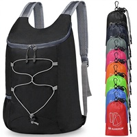 Sac à dos pliable léger SUIKIHUM 20L pour la randonnée, le camping, le cyclisme, les activités de plein air, fabriqué en Chine, noir