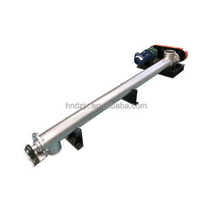 DZJX acier inoxydable de qualité alimentaire <span class=keywords><strong>pas</strong></span> <span class=keywords><strong>cher</strong></span> ciment chimique béton convoyeur à vis mélangeur avec trémie 500mtrs - Product Image 2