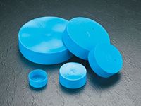 Capuchons de tuyaux ventilés en LDPE bleu modèle VP avec ventilation pour éviter l'accumulation de pression et les éclats accidentels