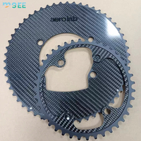 Plateau de pédalier en fibre de carbone SeeMore 50/34t 52/36t 53/39t 54/40t pour vélo de route, double disque fermé