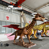 Modèles Animatronic Statue de dragon occidental réaliste personnalisée