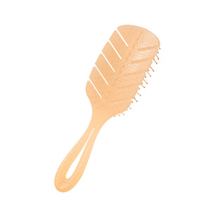 Peine de masaje, hoja y fruta, gelatina, Color, diseño hueco, secado rápido, adecuado para niña, peine de pelo - Product Image 2