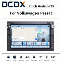 Autoradio Android 15 7 pouces pour Volkswagen Passat, avec CarPlay sans fil et Android Auto, navigation GPS, DSP, BT, système multimédia pour voiture