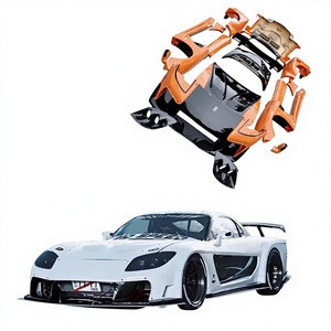 Kit Carrozzeria Stile Vorsteiner: Paraurti Anteriore e Posteriore, Minigonne Laterali, Diffusore Posteriore, Alette, Passaruota Allargati, Cofano - Vendita Diretta dalla Fabbrica per RX7 - Product Image 1
