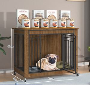 Großhandel Massivholz wasserdicht Holz Haustier Hunde käfig Zwinger für große große Hund Haustier Käfige Häuser Produkt - Product Image 4