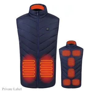 Isıtmalı jile Chauffant spor fabrika doğrudan erkek kadın Unisex isınma elektrikli Usb termal ısıtmalı yelek ceket paketi