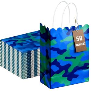 Bolsas de papel de compras Kraft, bolsa de regalo de fiesta de cumpleaños para dulces, alimentos, galletas, pan, aperitivos vistos, bolsa de embalaje de papel para hornear - Product Image 4