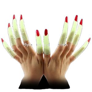Uñas postizas fluorescentes que brillan en la oscuridad, accesorios para fiesta de Halloween - Product Image 1