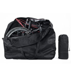 Borsa Portabici Pieghevole Longyang 20/14/16 Pollici in Tessuto Oxford 600D Nera Universale per Bici Elettrica e Ciclomotore - Product Image 1