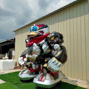 Escultura de Robot Grande de 3 Metros, Figura Artística de Resina para Montaje en Suelo Exterior, Diseño Contemporáneo - Product Image 2