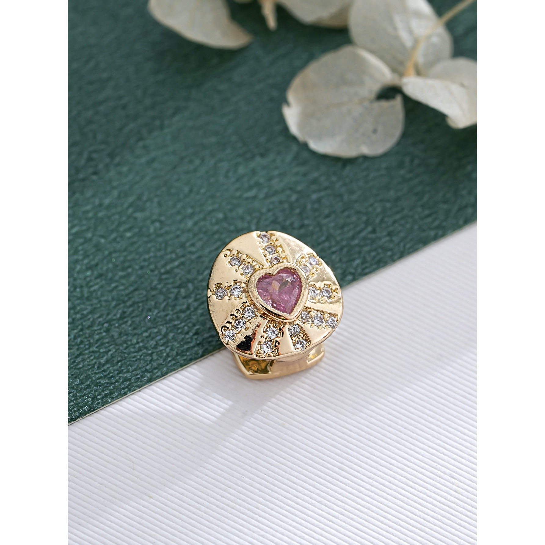 Oro (corazón rosa)