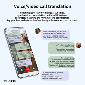 Traducteur vocal intelligent portable IA <span class=keywords><strong>en</strong></span> temps réel pour iPhone et Android, avec adsorption magnétique, idéal pour les voyages - Product Image 3