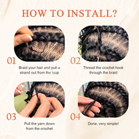 Extensions de cheveux de type crochet de qualité supérieure Originea, cheveux humains afro crépus bouclés, vague profonde, cheveux crépus bouclés pré-bouclés, vente chaude