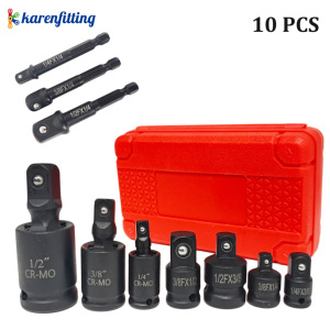 8-pc High-quality Black Double Square Size Change DIY Auto Repair Impact Socket Adapter Hardware Tools Set - Product Image 2