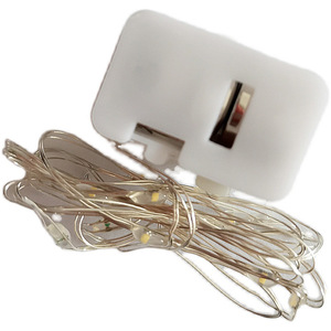 Guirlande lumineuse LED Xijiale en fil de cuivre, 2 mètres, petite boîte carrée avec électronique intégrée, décoration pour mariage et chambre à coucher - Product Image 5