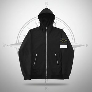 Factory wholesale trendy casual 100% cotton stone oversized streetwear island sport clothing <b>zipper</b> <b>jacket</b> for men - Product Image 1