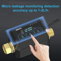 Détecteur de fuite d'eau intelligent sans fil IMRITA en acier inoxydable avec commande à distance par application pour arrêt automatique
