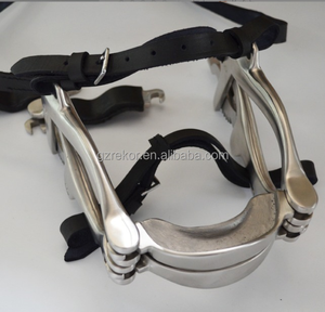 Spéculum dentaire équin de haute qualité ouvre-bouche de cheval Gags instrument vétérinaire avec plaques en cuir - Product Image 4